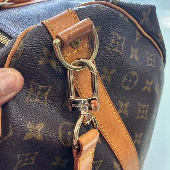 Rare Louis Vuitton Monogram Keepall Bandouliere 60 Boston bag M41422 PVC Brown - Picture 6 of 16